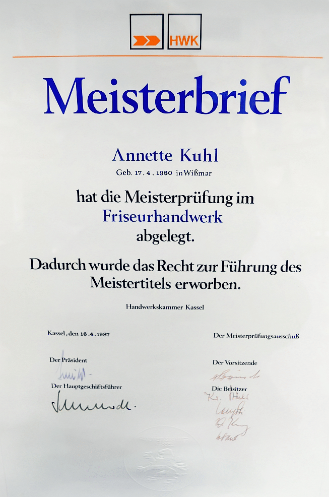 Friseur-Meisterin Anette Kuhl